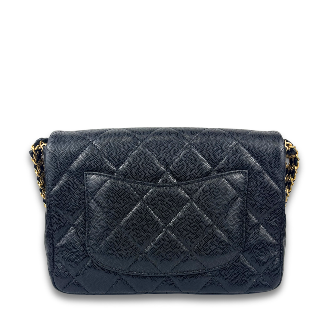 Chanel Quilted Chain Rows Small Flap Bag