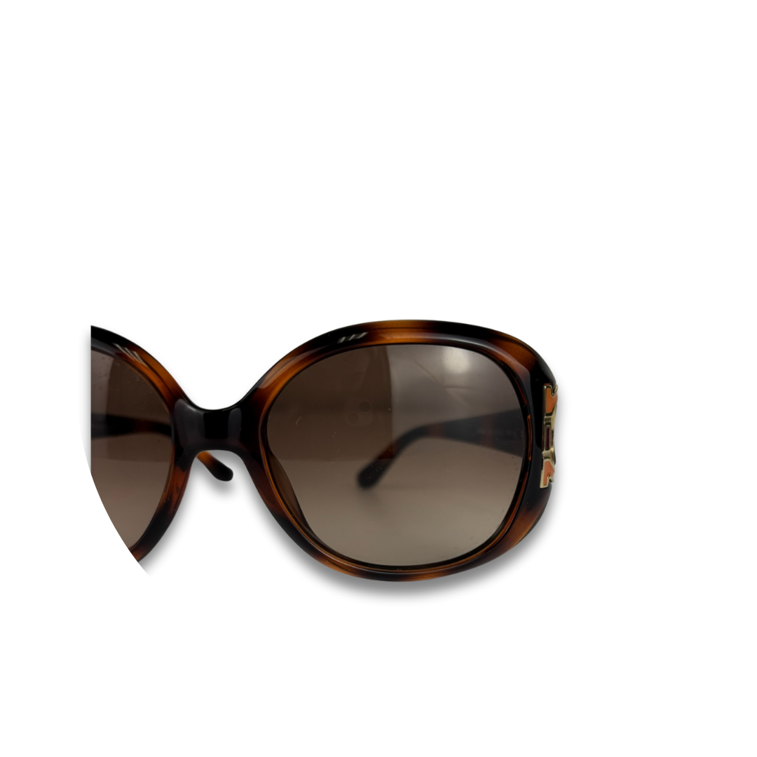 Ferragamo Tortoiseshell Gancini Sunglasses