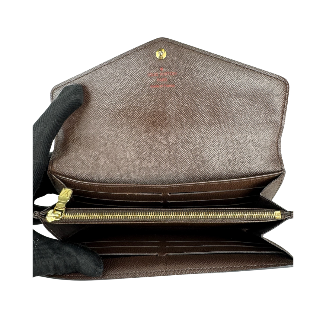 Louis Vuitton Damier Ebene Sarah Wallet