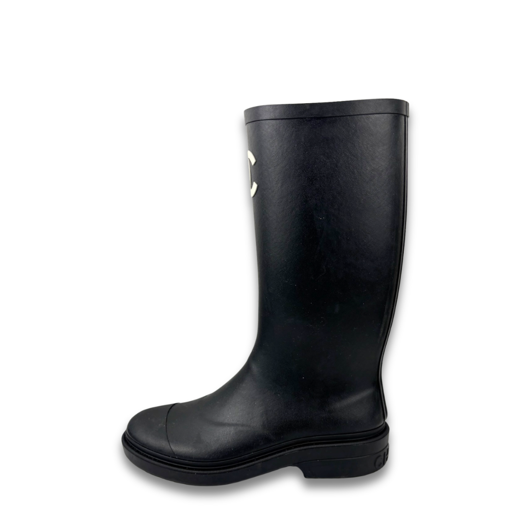 Chanel Knee High Rainboots - Size 37