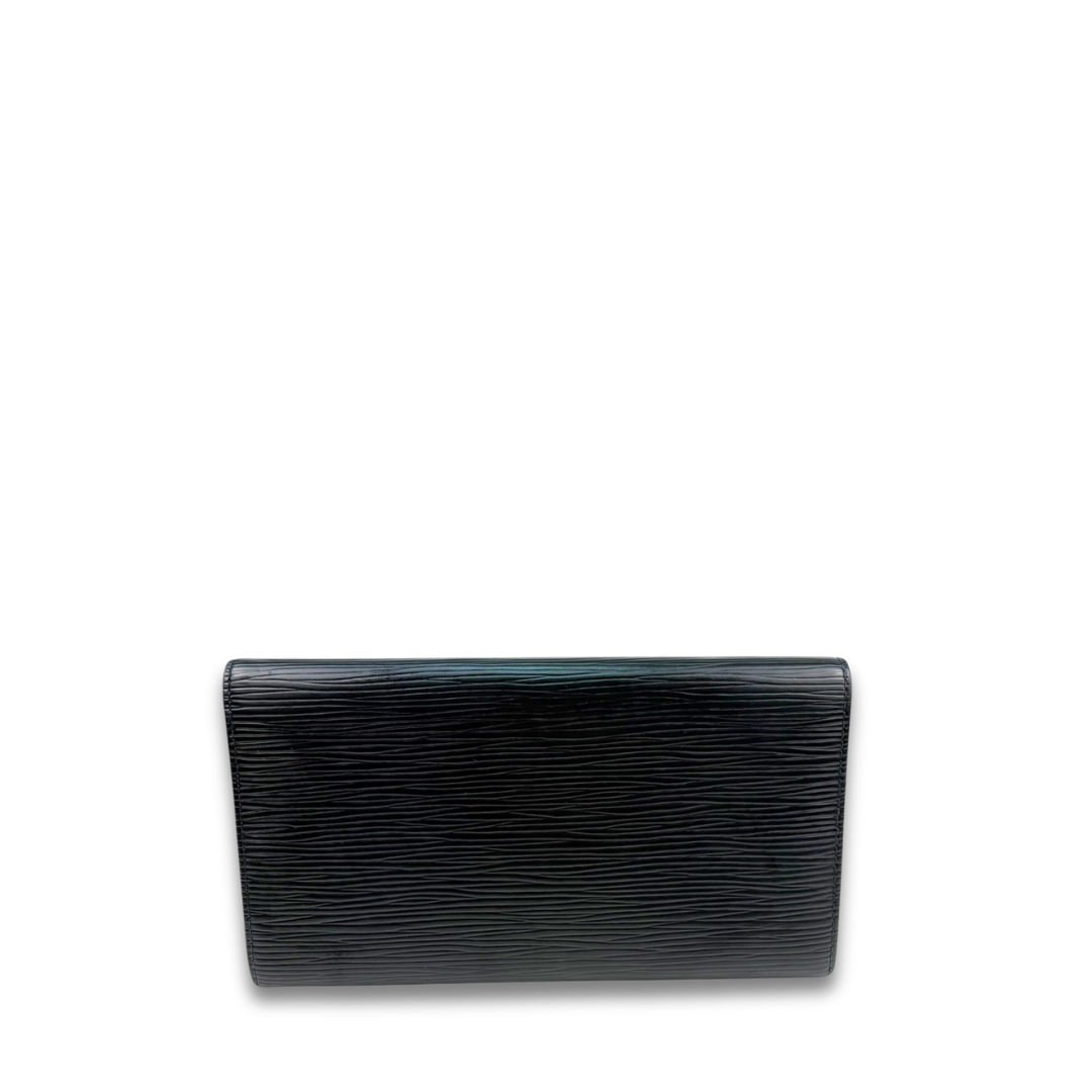 Louis Vuitton Black Epi Leather Sarah Wallet