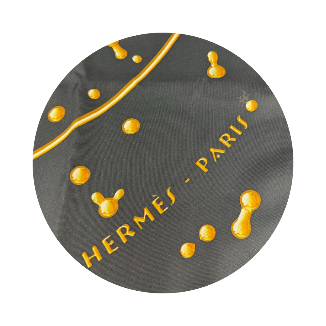 Hermès 'Vif Argent' Silk Scarf 90