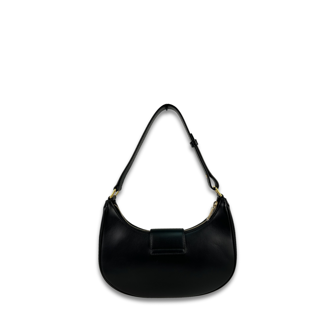 Celine Medium Black Ava Triomphe Shoulder Bag