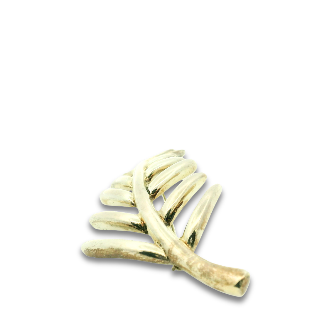 Tiffany & Co. Sterling Silver Leaf Pin