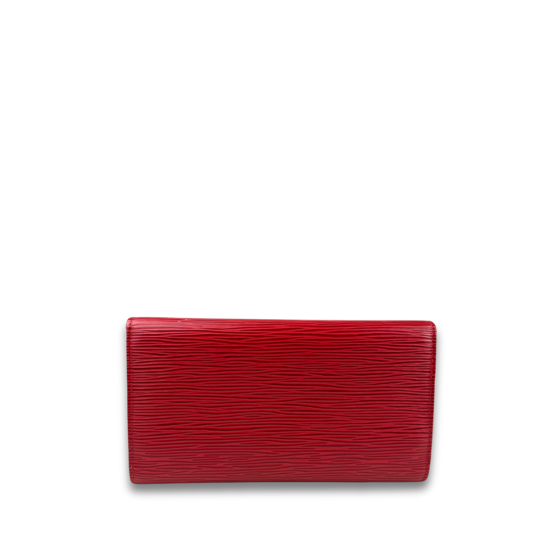 Louis Vuitton Red Epi Leather Long Wallet