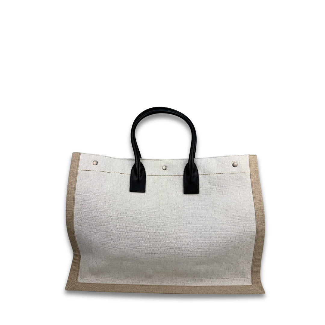 YSL Canvas Rive Gauche Shopping Tote