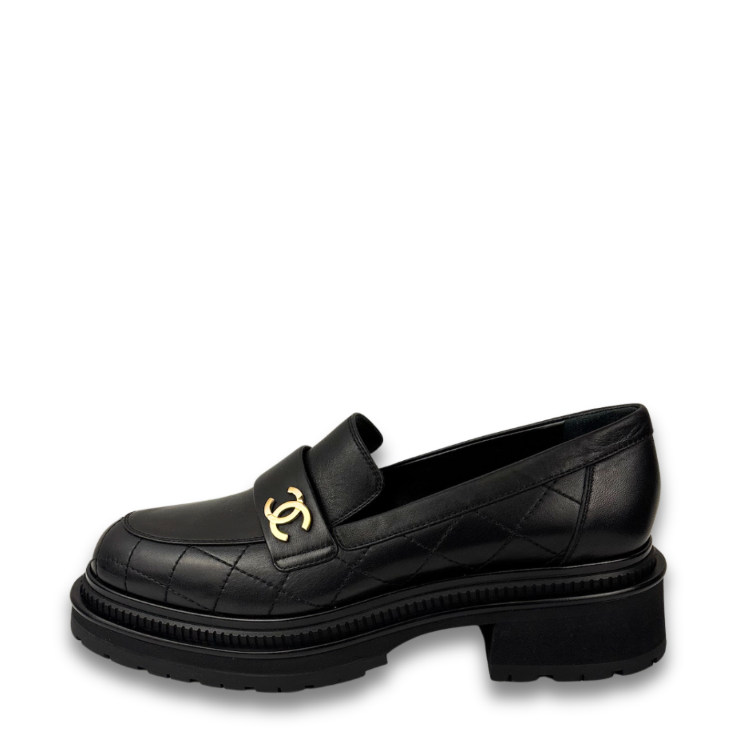 Chanel Chunky Quilted Loafers - Size 40