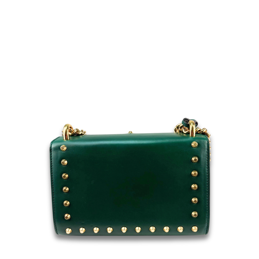 Gucci Green Pearly Small Padlock Bag
