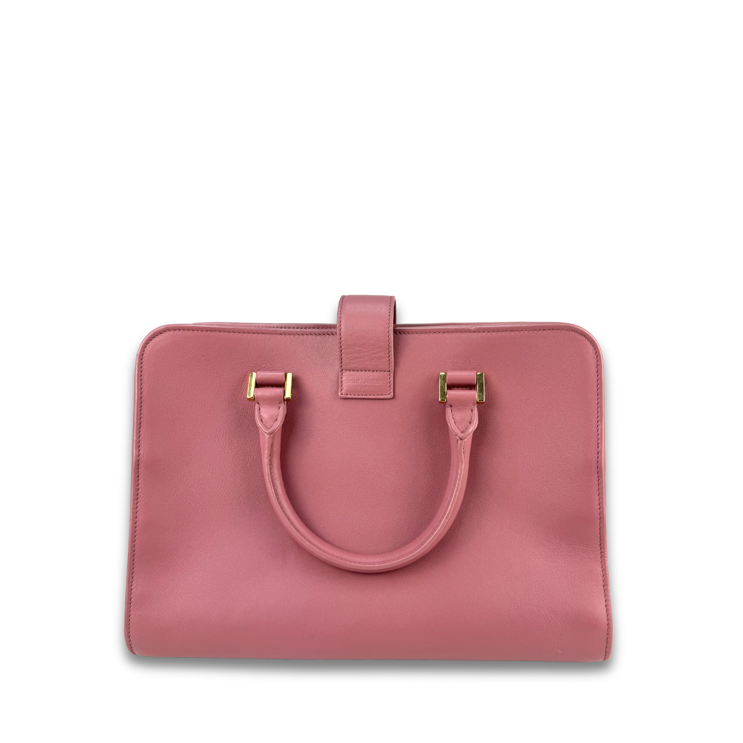 YSL Dark Rose Small Cabas Tote
