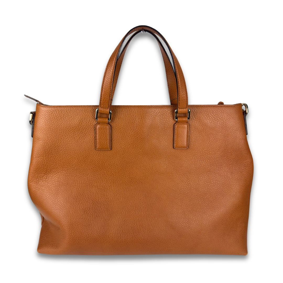 Gucci Brown Bamboo Leather Tote