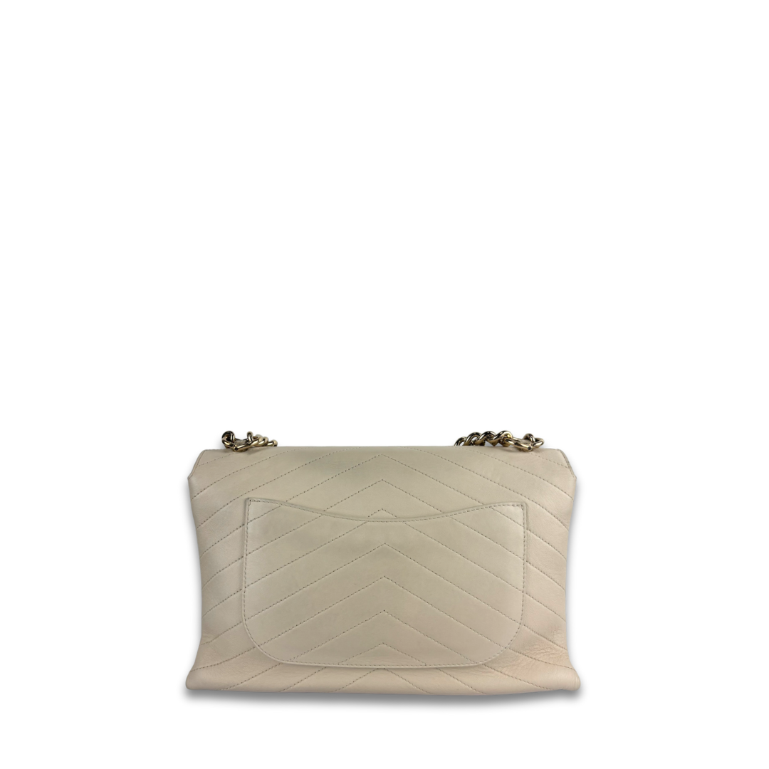 Chanel Cream Medium Coco Envelope Flap