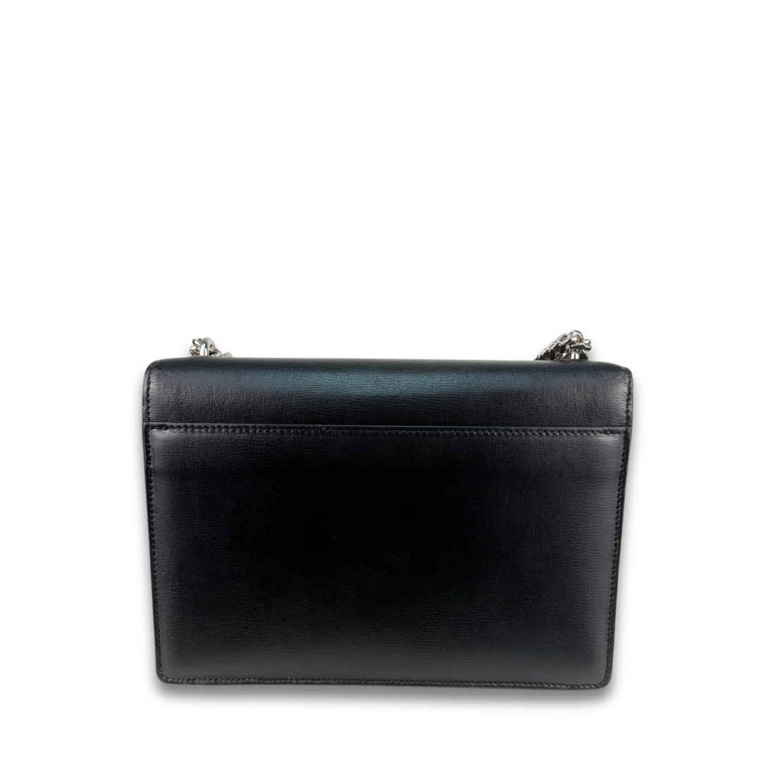 YSL Black Medium Sunset Shoulder Bag
