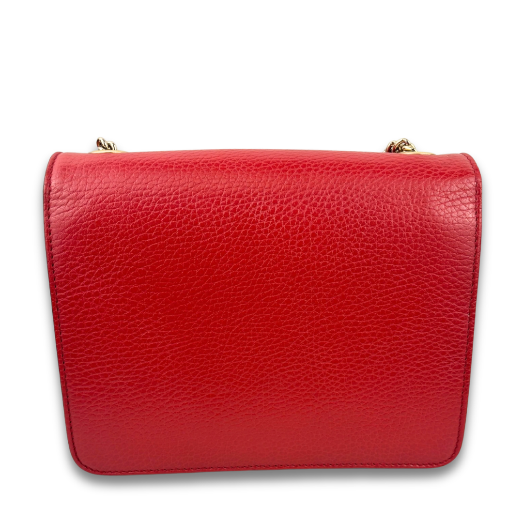 Gucci Red Interlocking GG Shoulder Bag