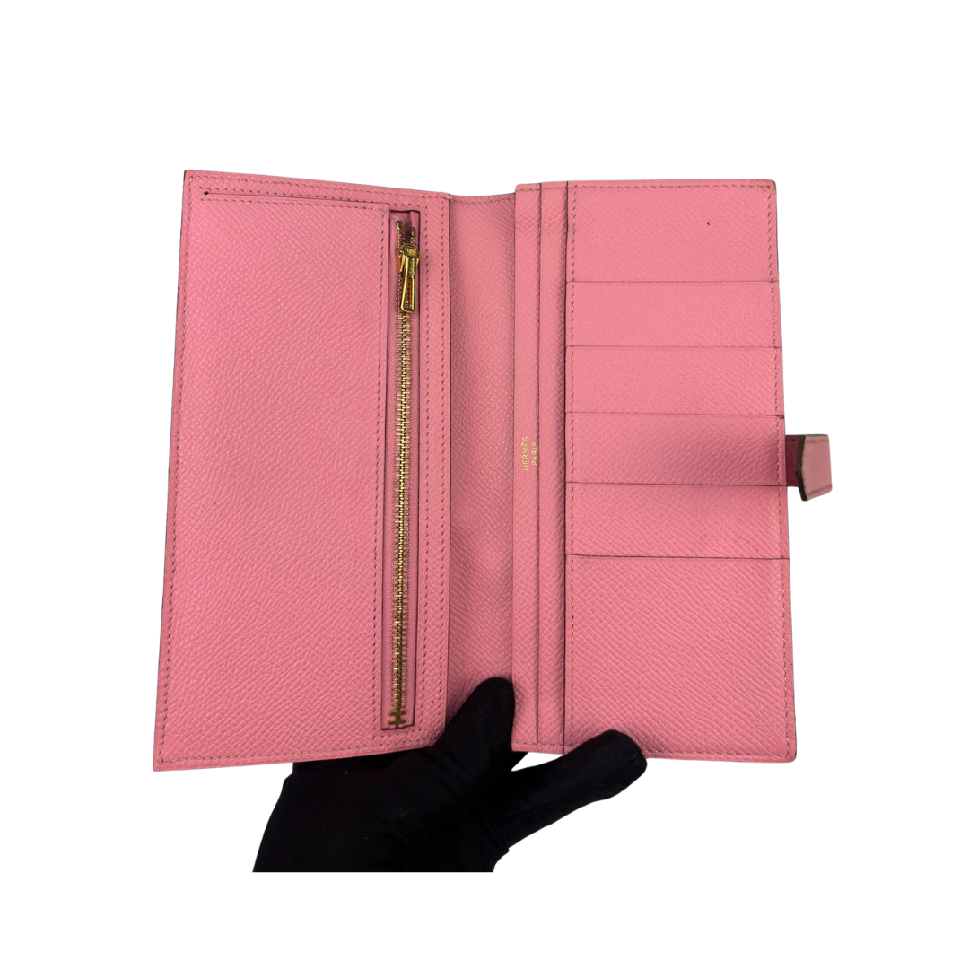 Hermes Swift Bearn Wallet Pink