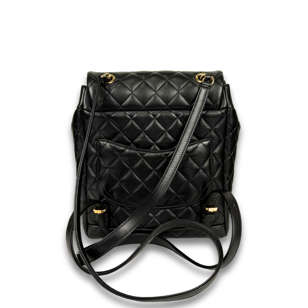 Chanel Black Lambskin Small Urban Spirit Backpack