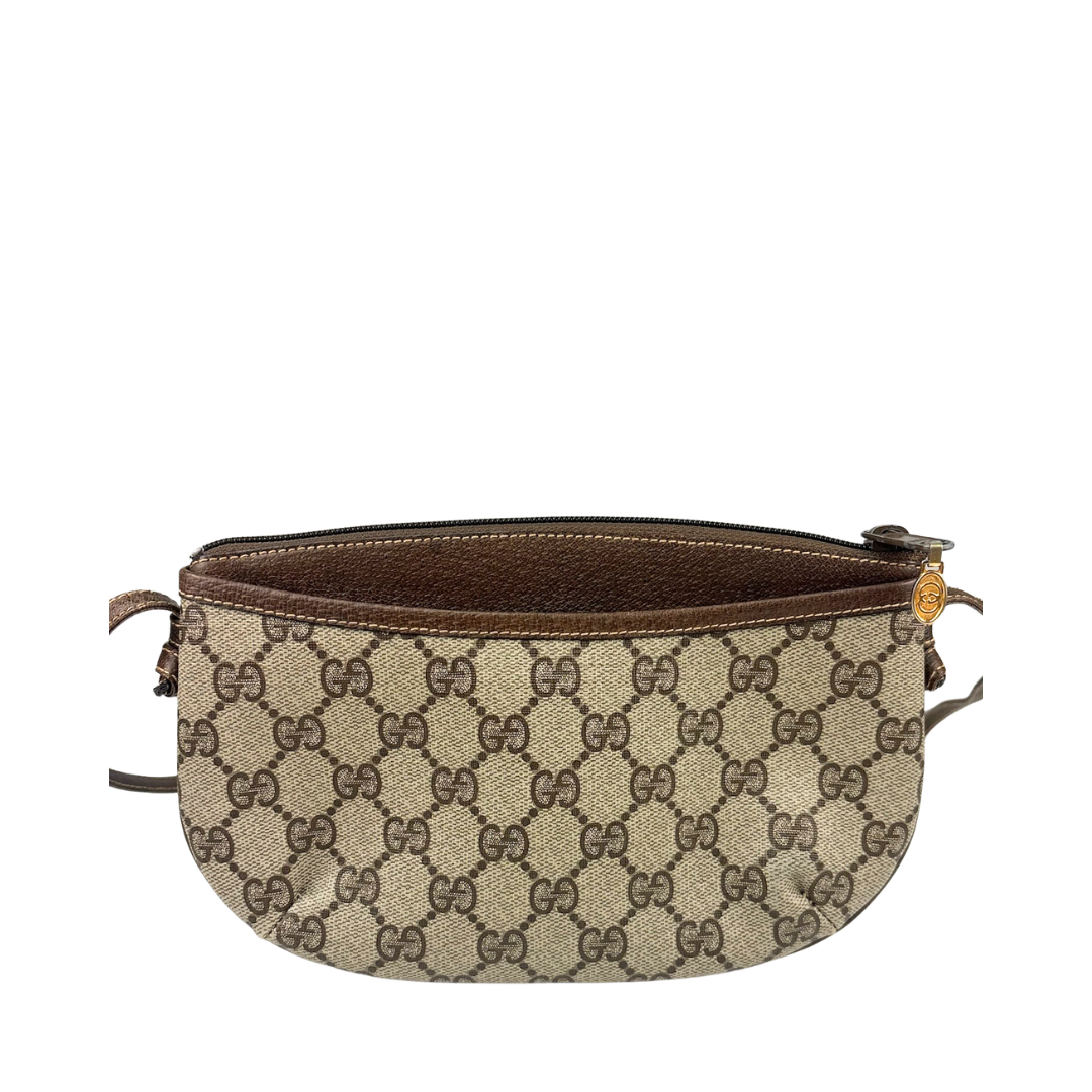 Gucci Brown GG Flat Crossbody