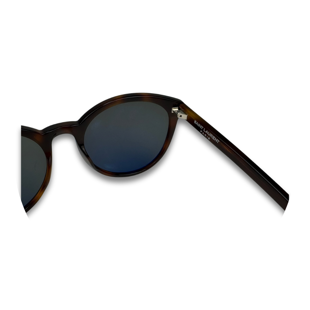 YSL Tortoiseshell Round Sunglasses