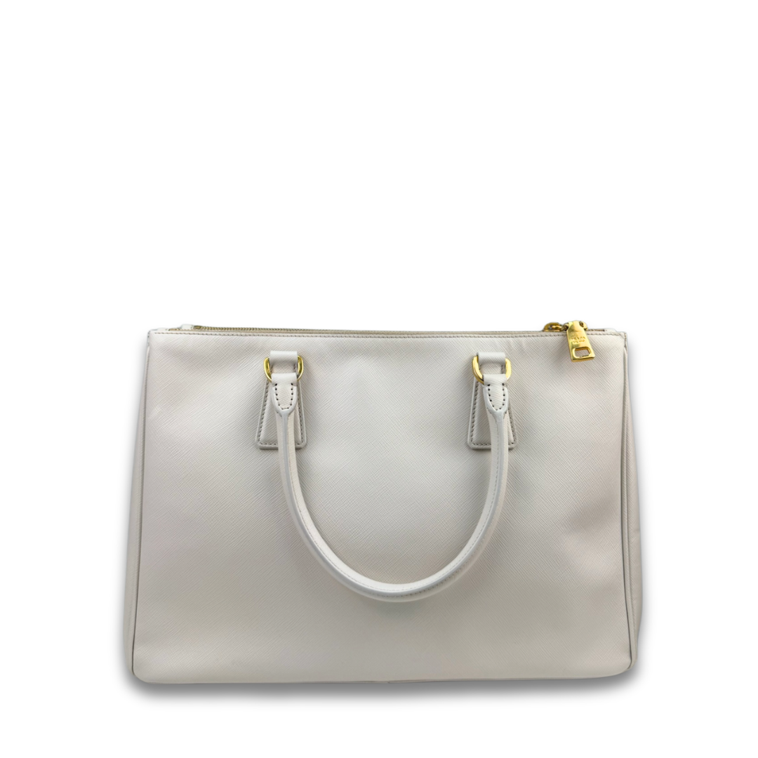 Prada Medium White Galleria Tote