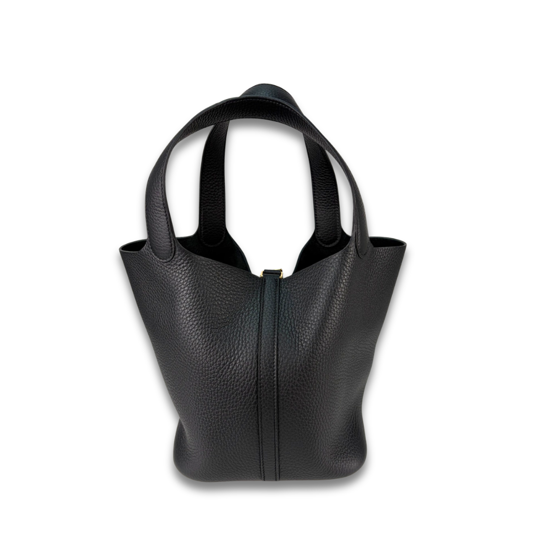 Hermès Clemence Picotin 22 Noir