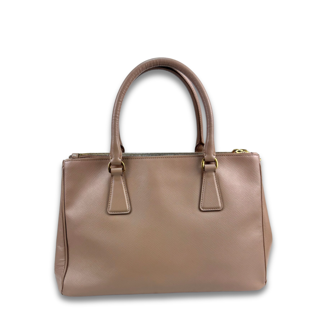 Prada Small Pale Pink Double Zip Galleria