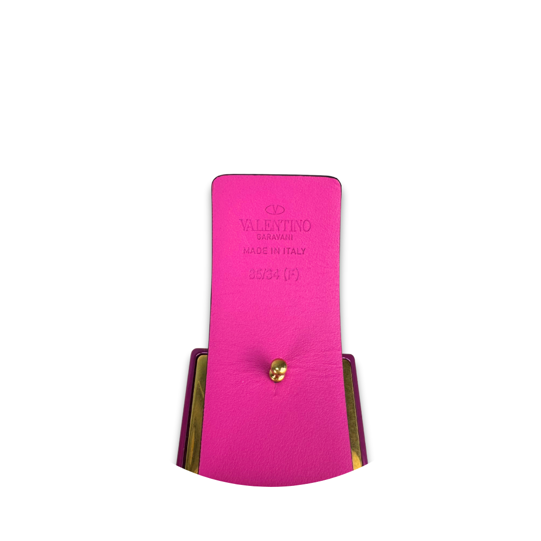 Valentino Fuchsia One Stud Belt - Size 85