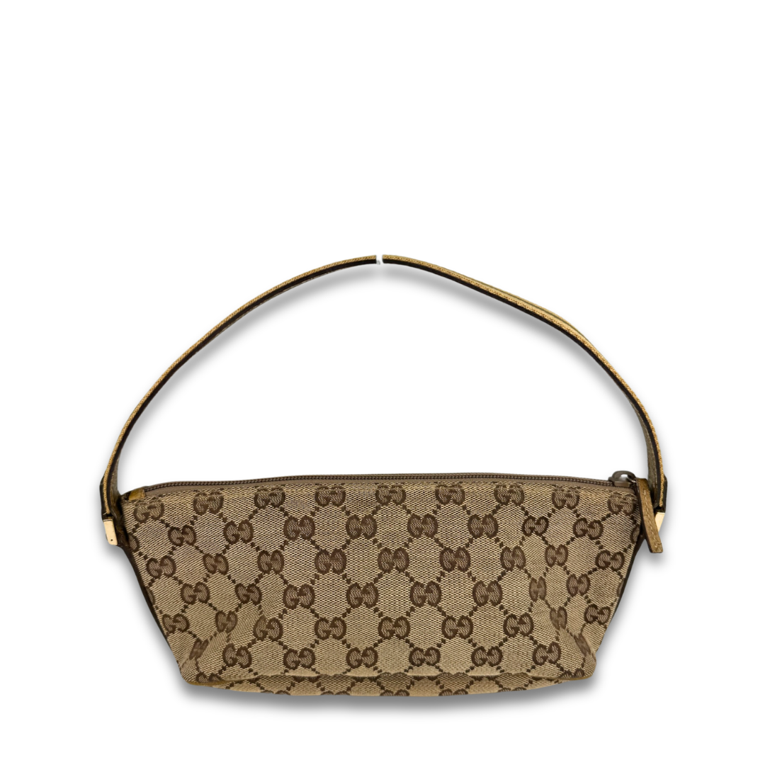 Gucci Brown GG Canvas Boat Pochette