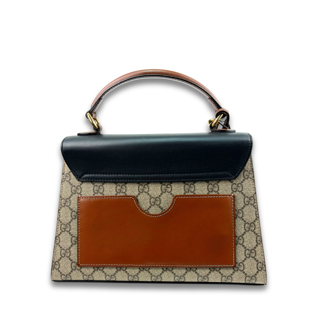 Gucci Supreme Medium Padlock Top Handle