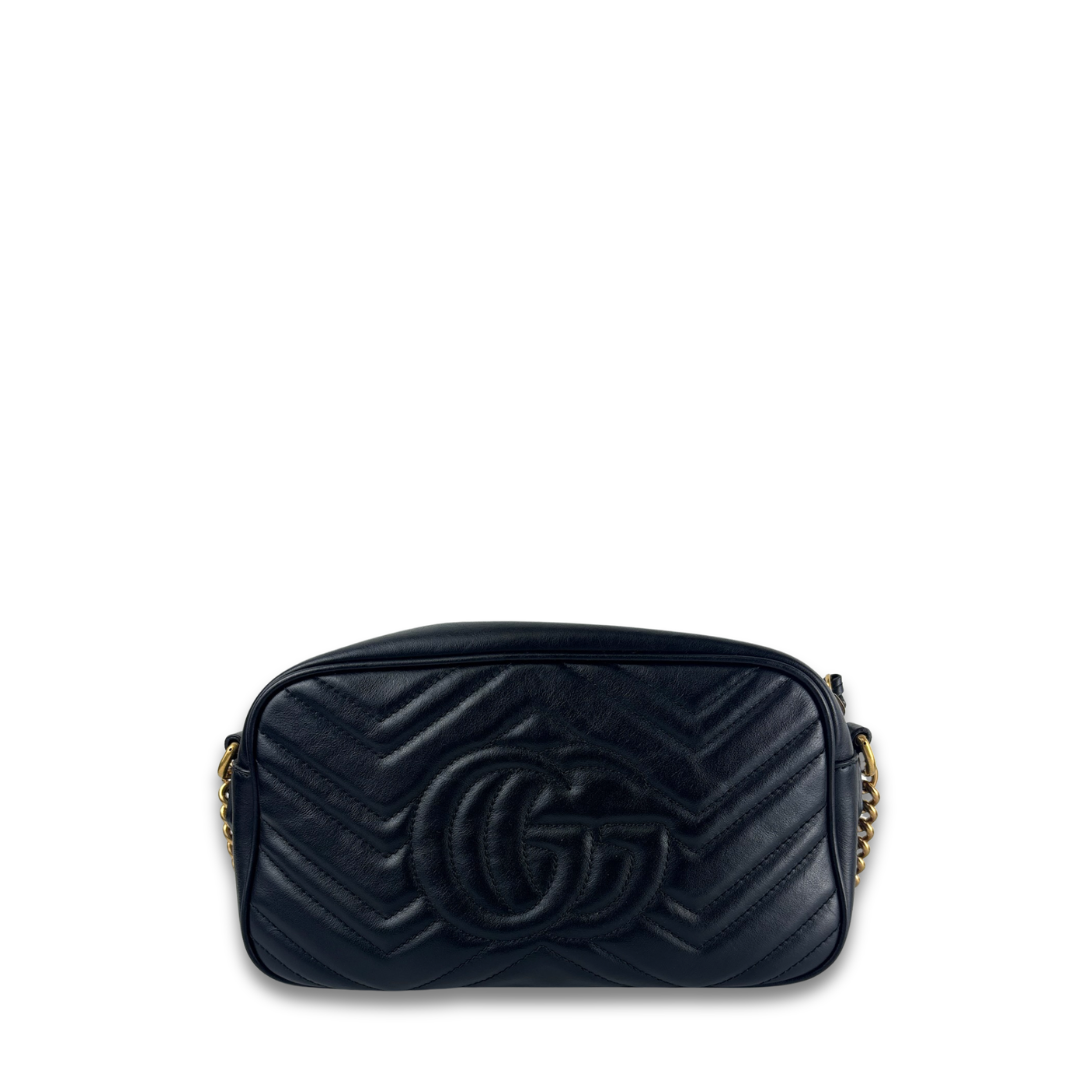 Gucci Black Marmont Camera Bag