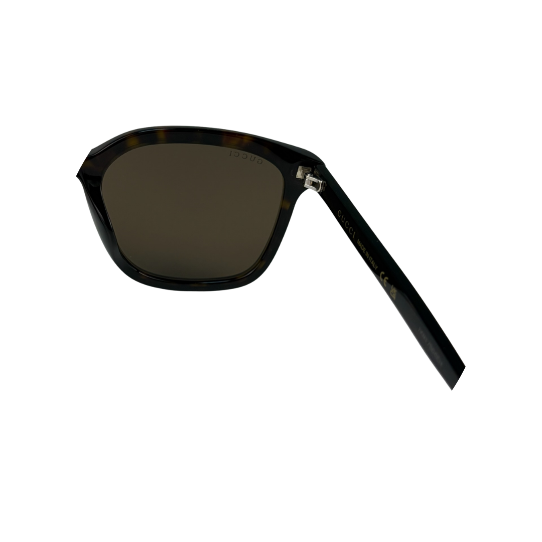 Gucci Square Tortoiseshell Sunglasses