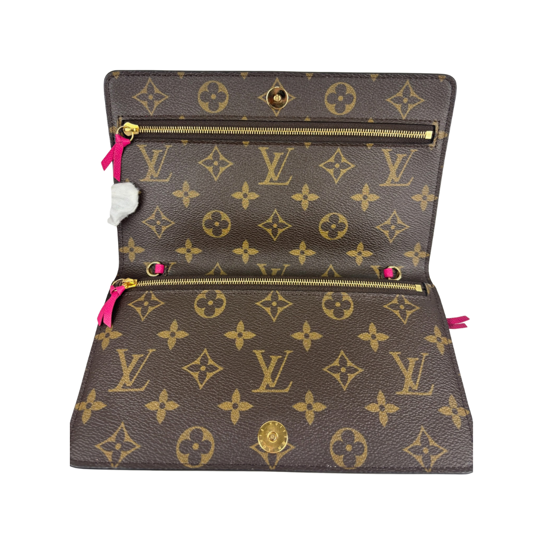 Louis Vuitton Monogram Pochette Weekend Christmas Skiing Bears