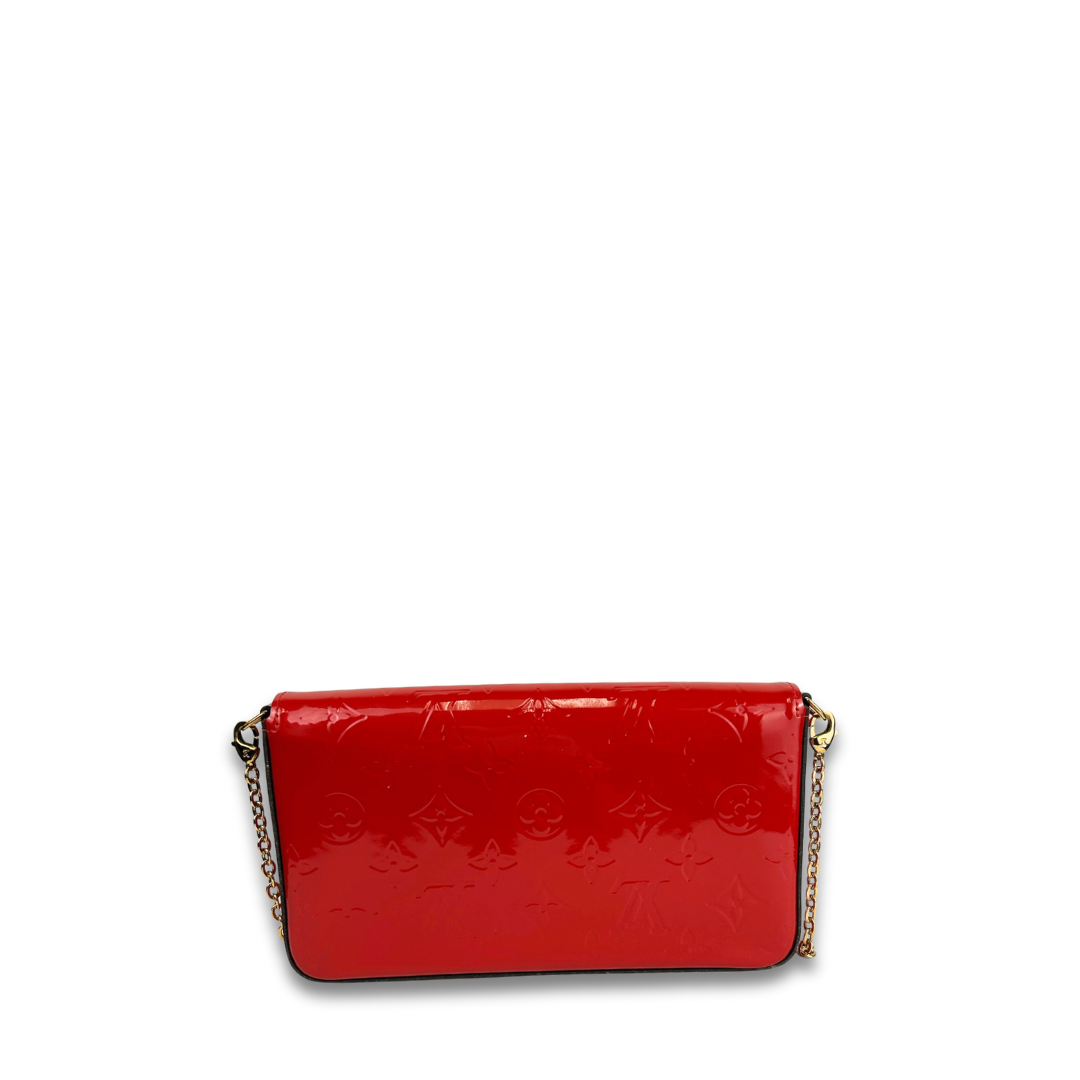 Louis Vuitton Red Vernis Pochette Felicie