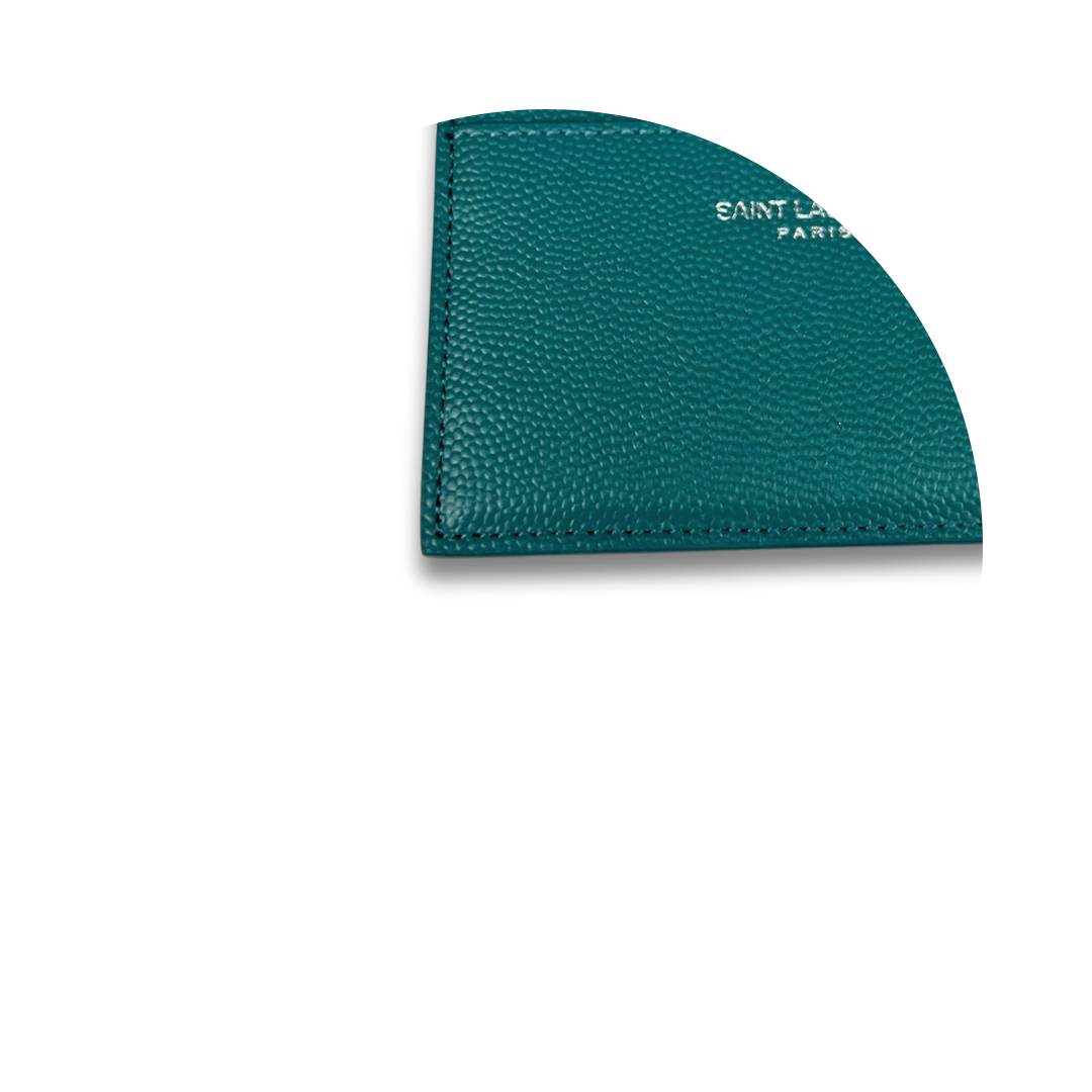 YSL Teal Paris Card Case