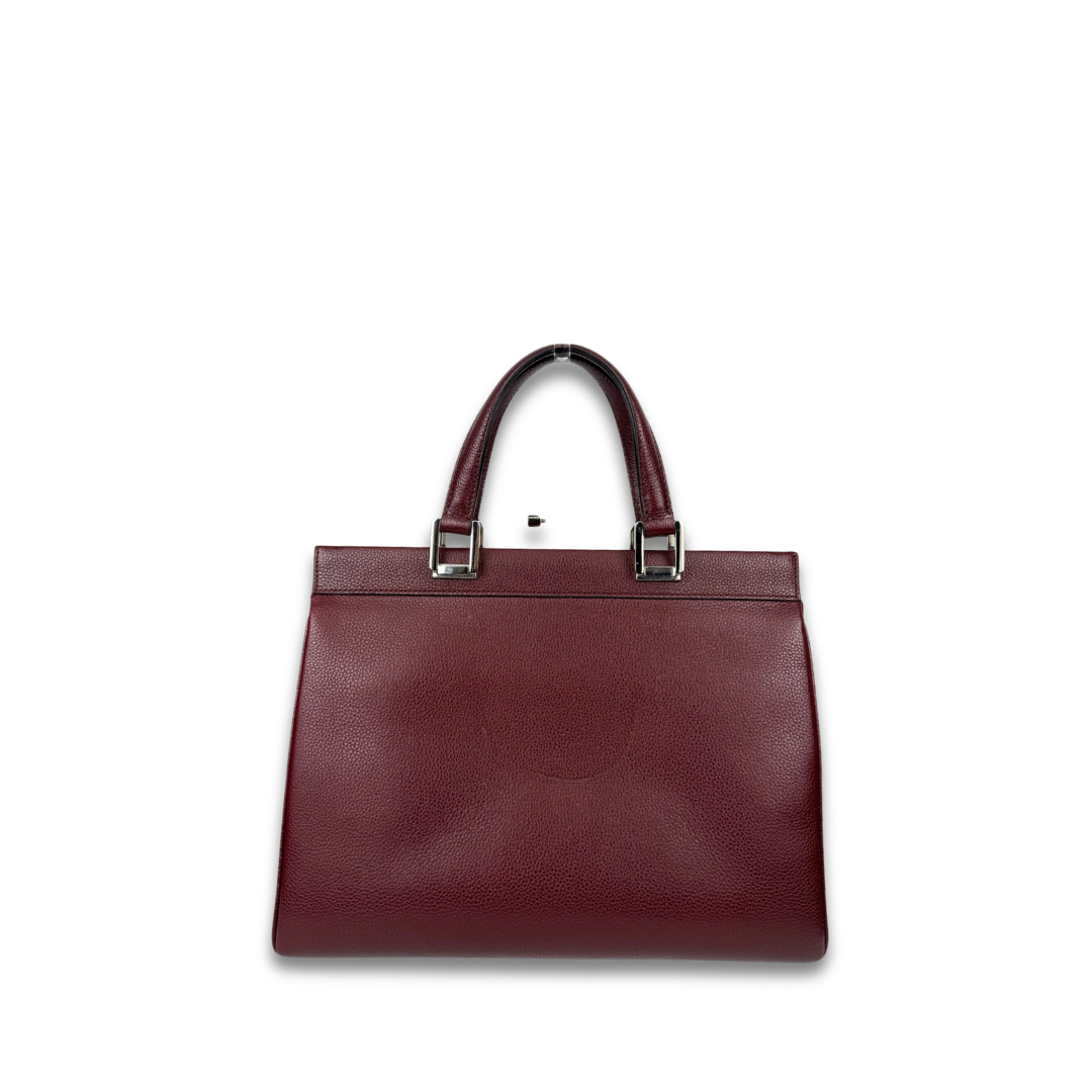 Gucci Medium Calfskin Zumi Top Handle Bag