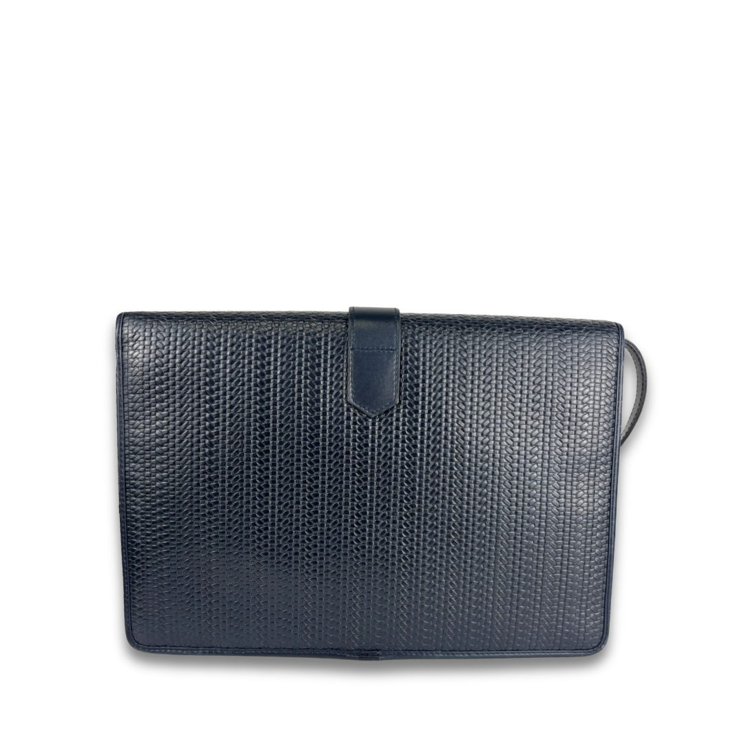 Dior Nero Rattan Embossed Clutch Crossbody
