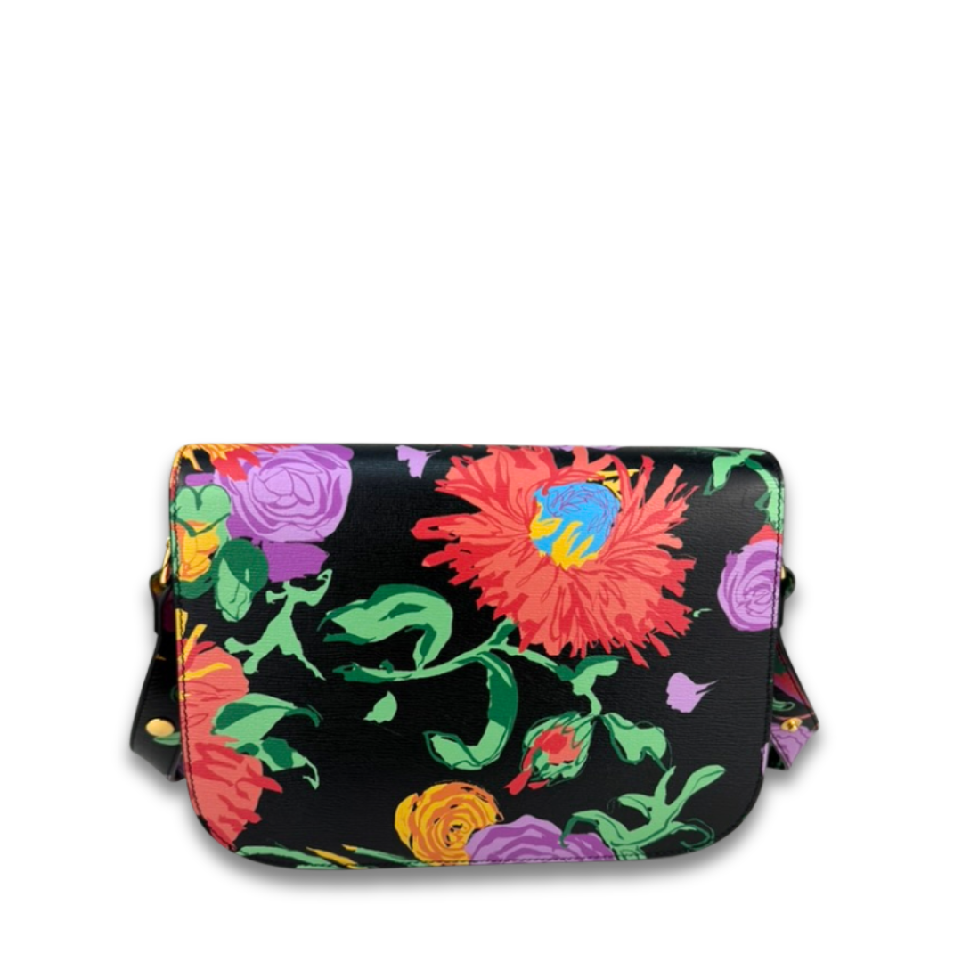 Gucci x Ken Scott Floral Horsebit 1955 Shoulder Bag