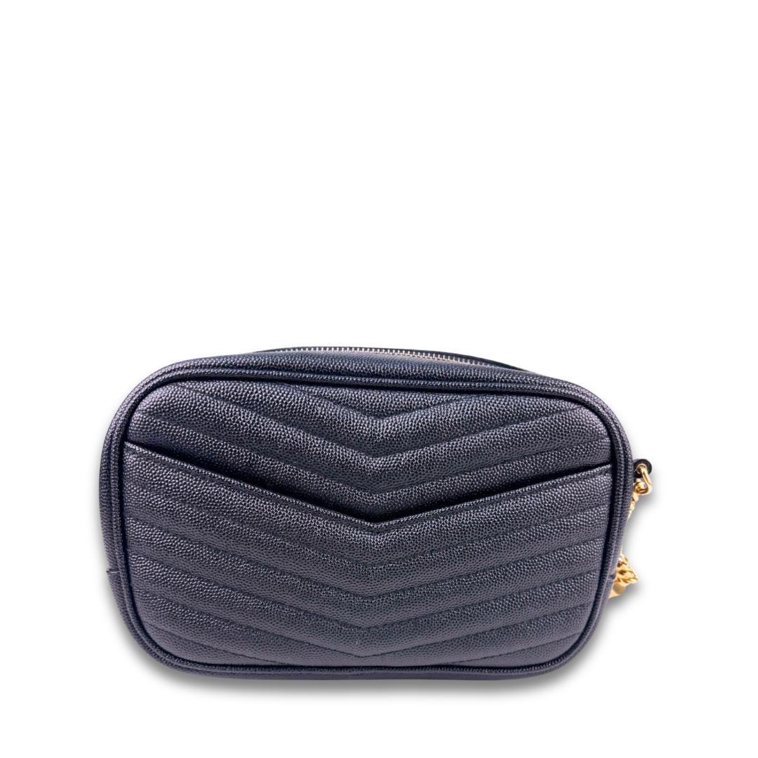 YSL Lou Mini Black Camera Bag