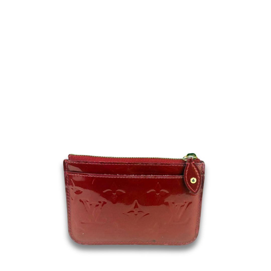 Louis Vuitton Red Vernis Key Pouch