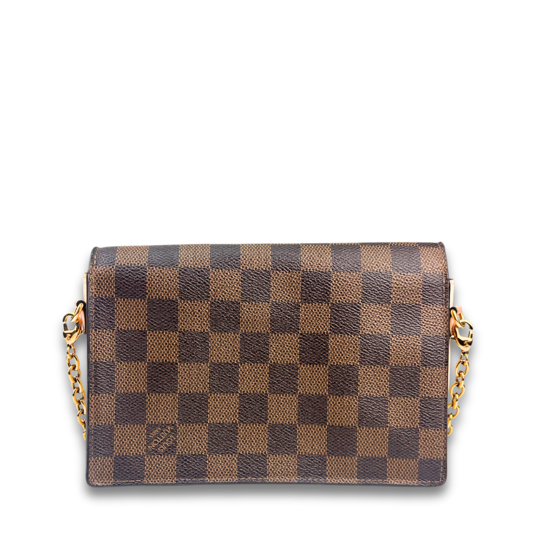 Louis Vuitton Damier Ebene Vavin Chain Wallet