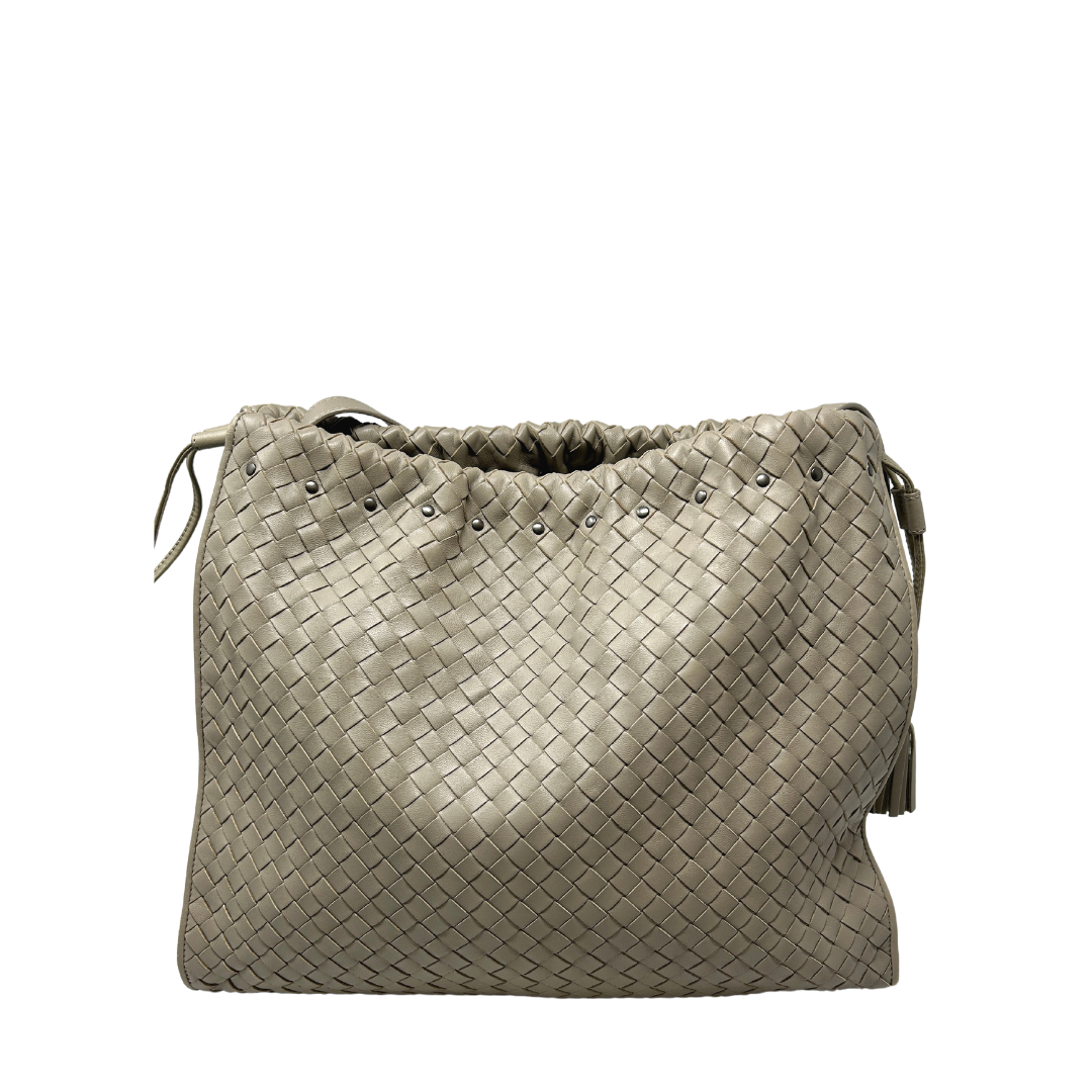 Bottega Veneta V Woven Drawstring Tote Bag