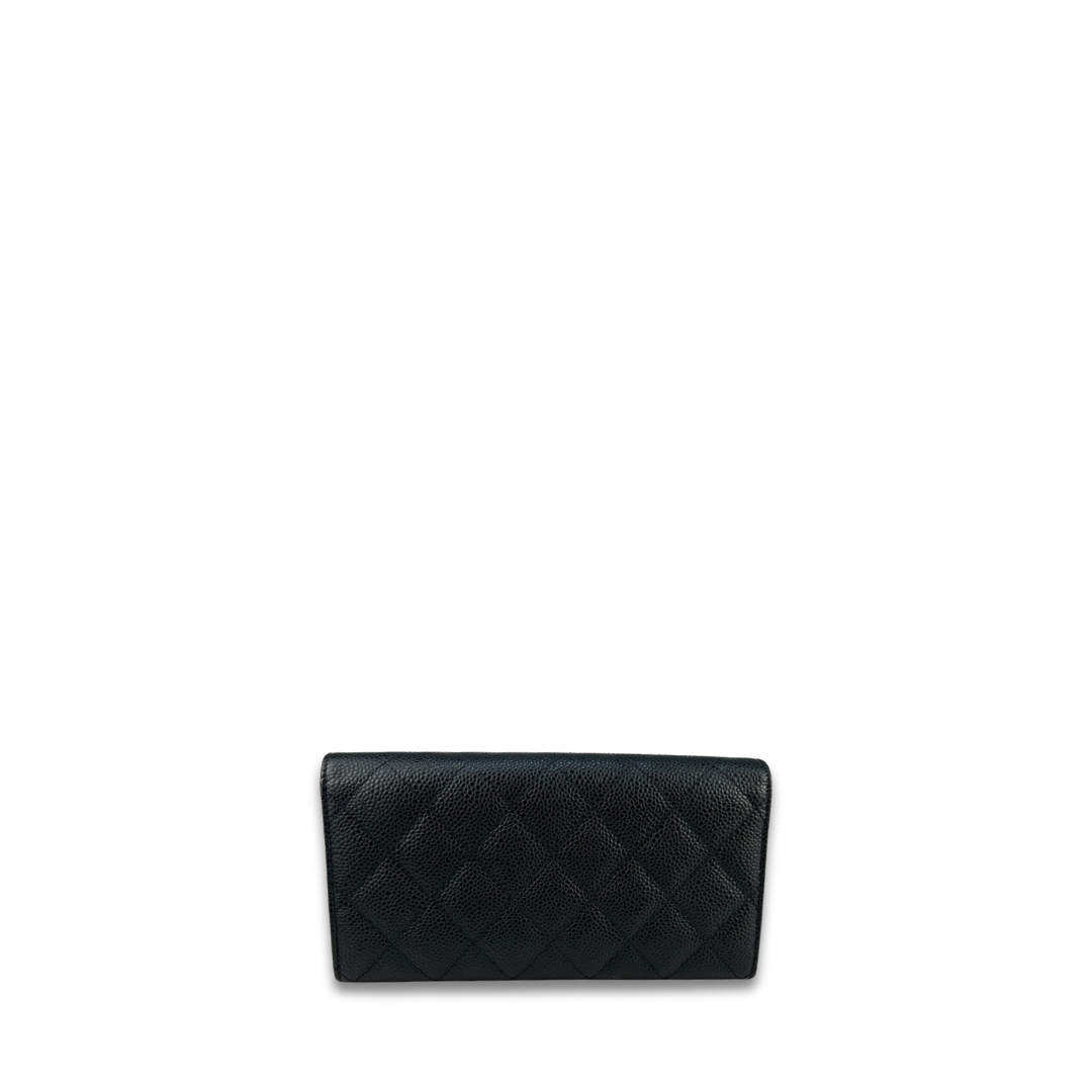 Chanel Classic Caviar Snap Wallet