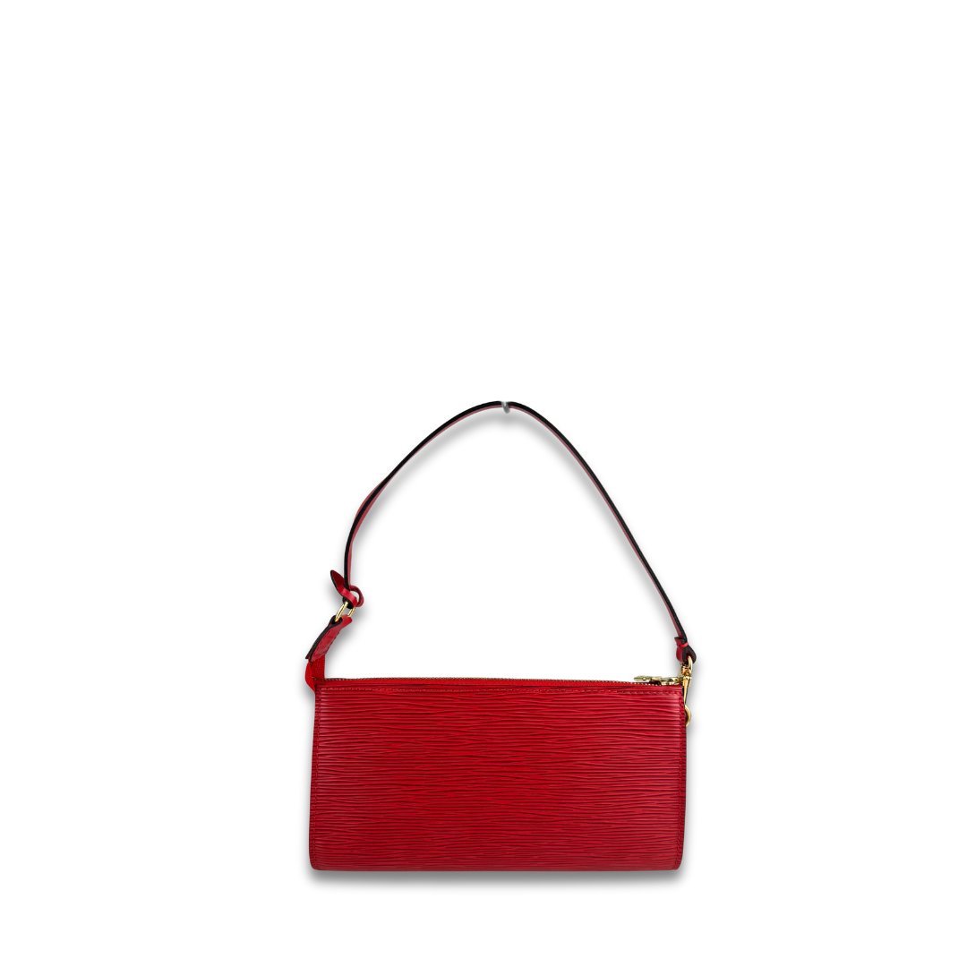 Louis Vuitton Red Epi Leather Pochette Accessoires