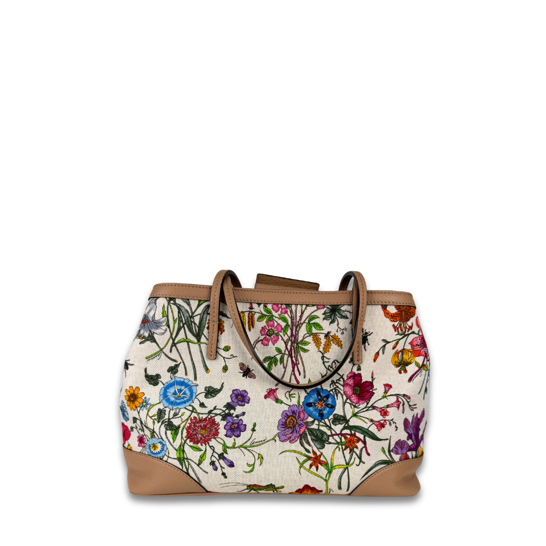 Gucci Canvas Flora Tote