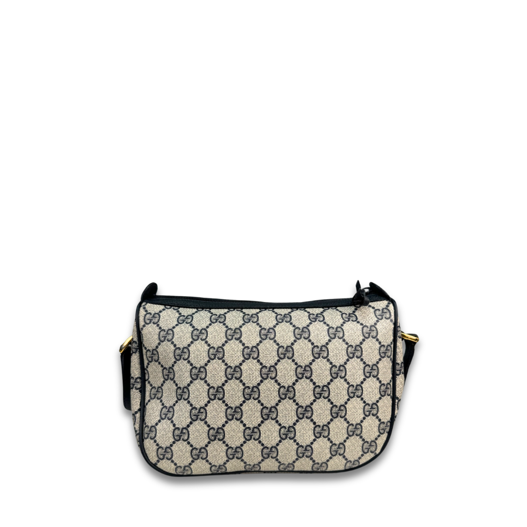 Gucci Navy Vintage Halfmoon Crossbody