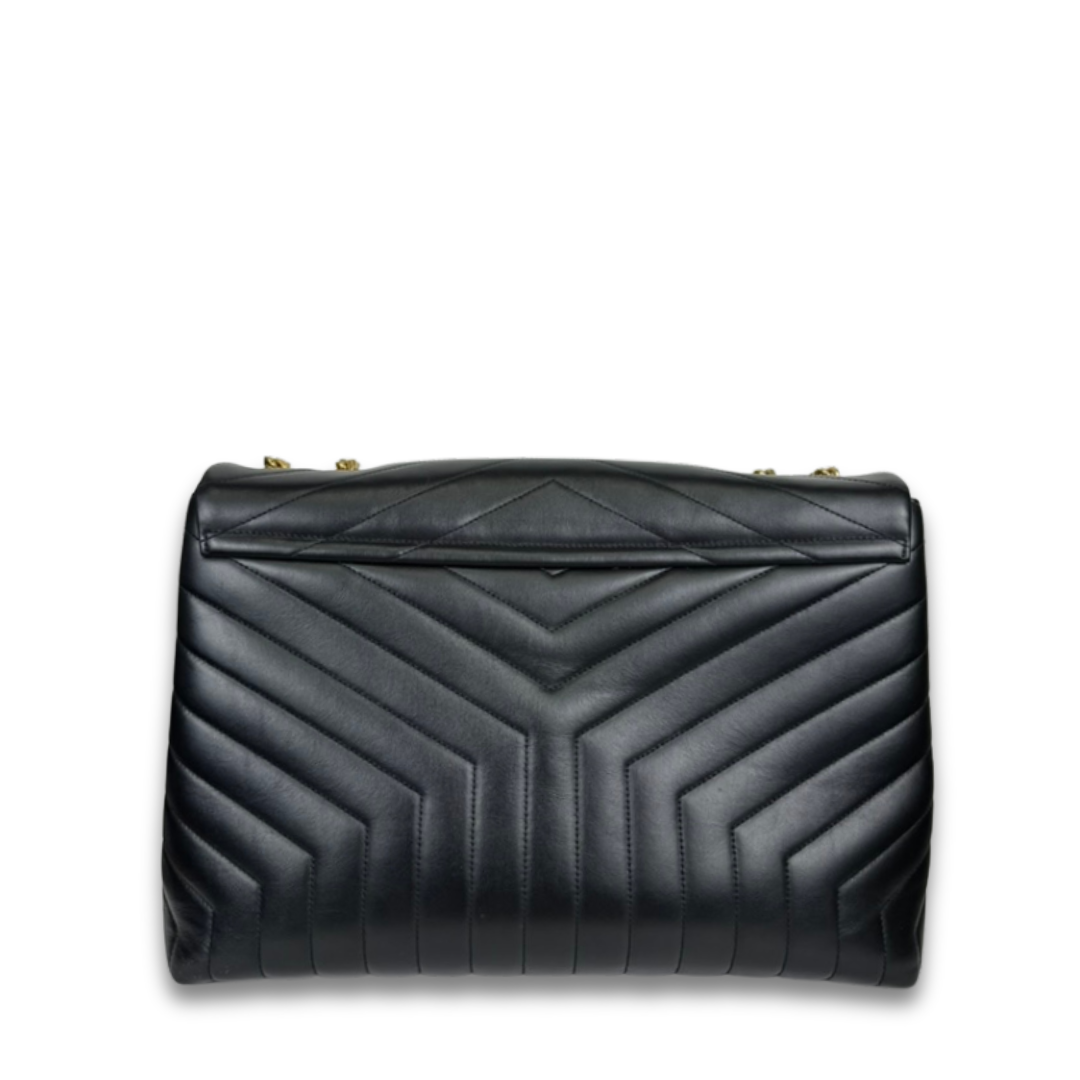 YSL Large Loulou Black Shoulder Bag