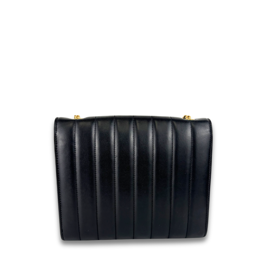 YSL Black Vicky Chain Wallet