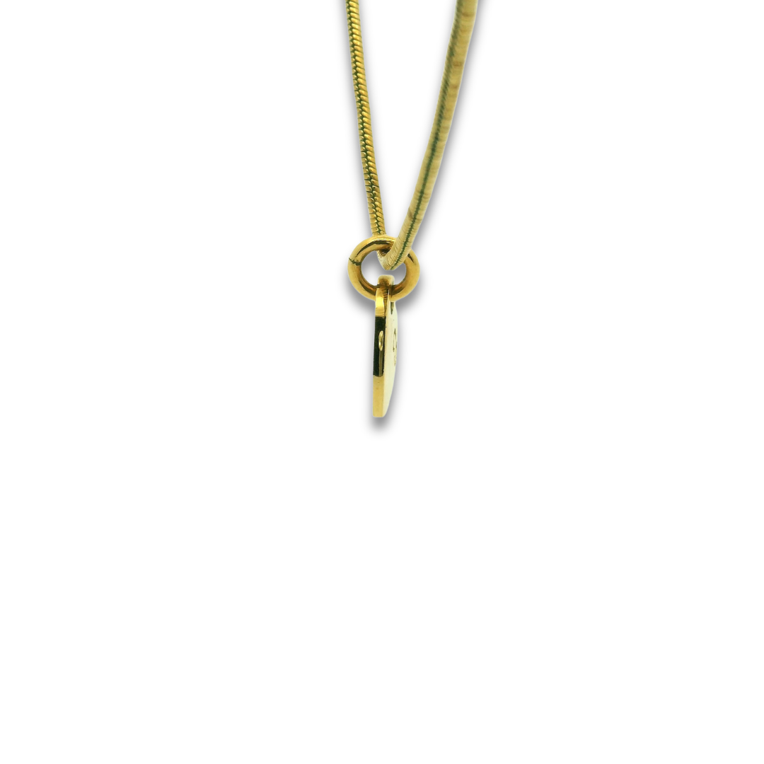 Christian Dior Heart Engraved Pendant Necklace