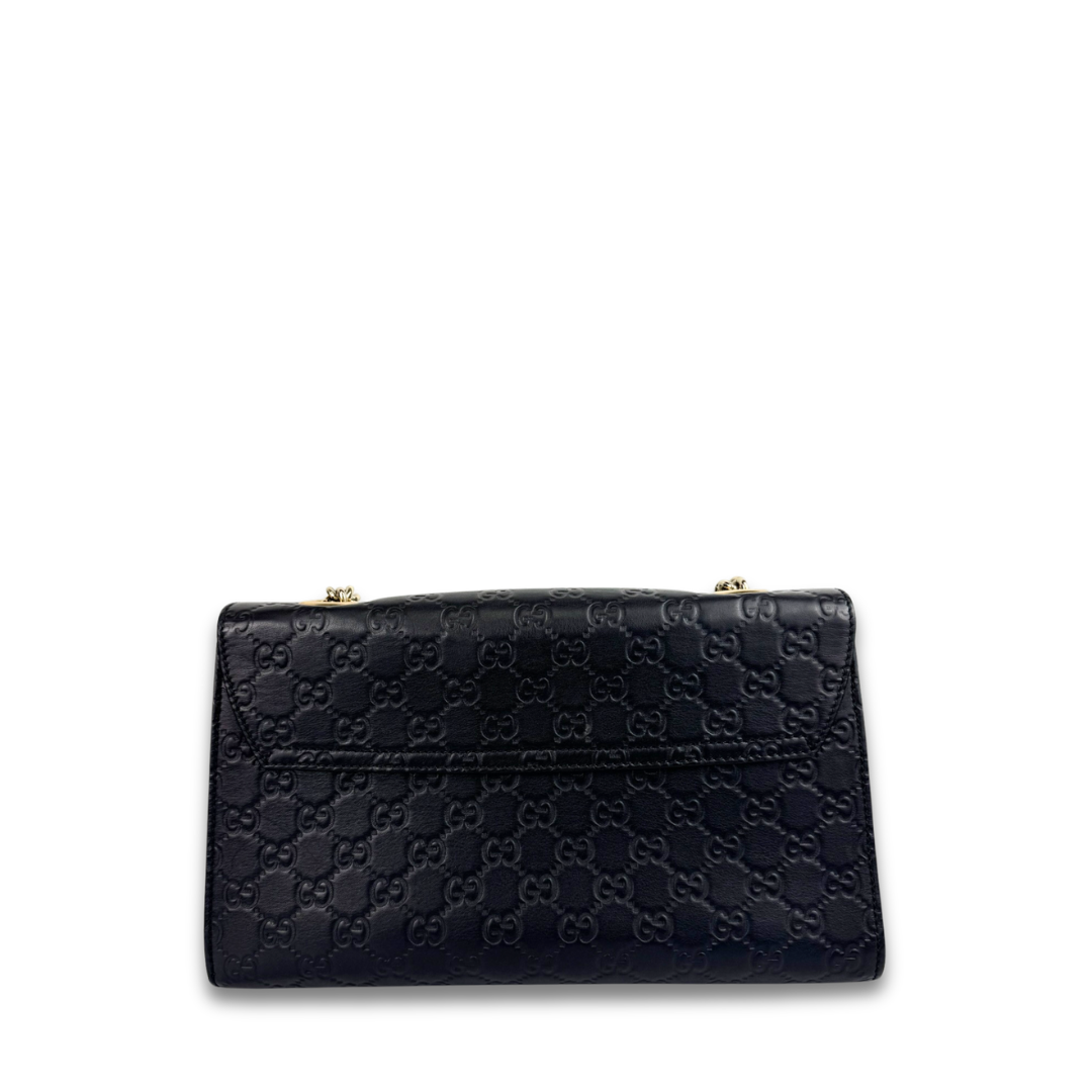 Gucci Black Guccissima Emily Shoulder Bag