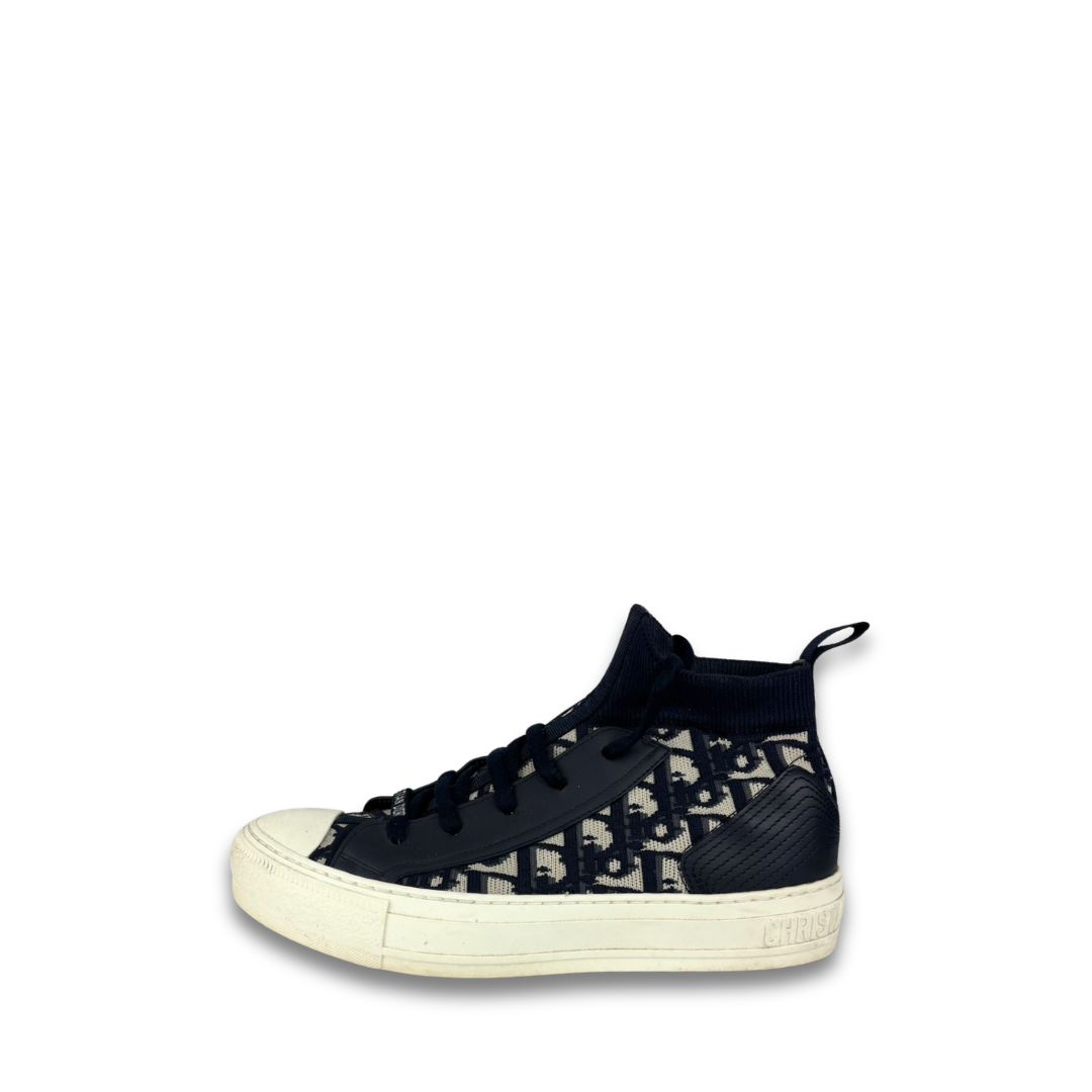 Dior Oblique Sock High Top Sneakers - Size 37