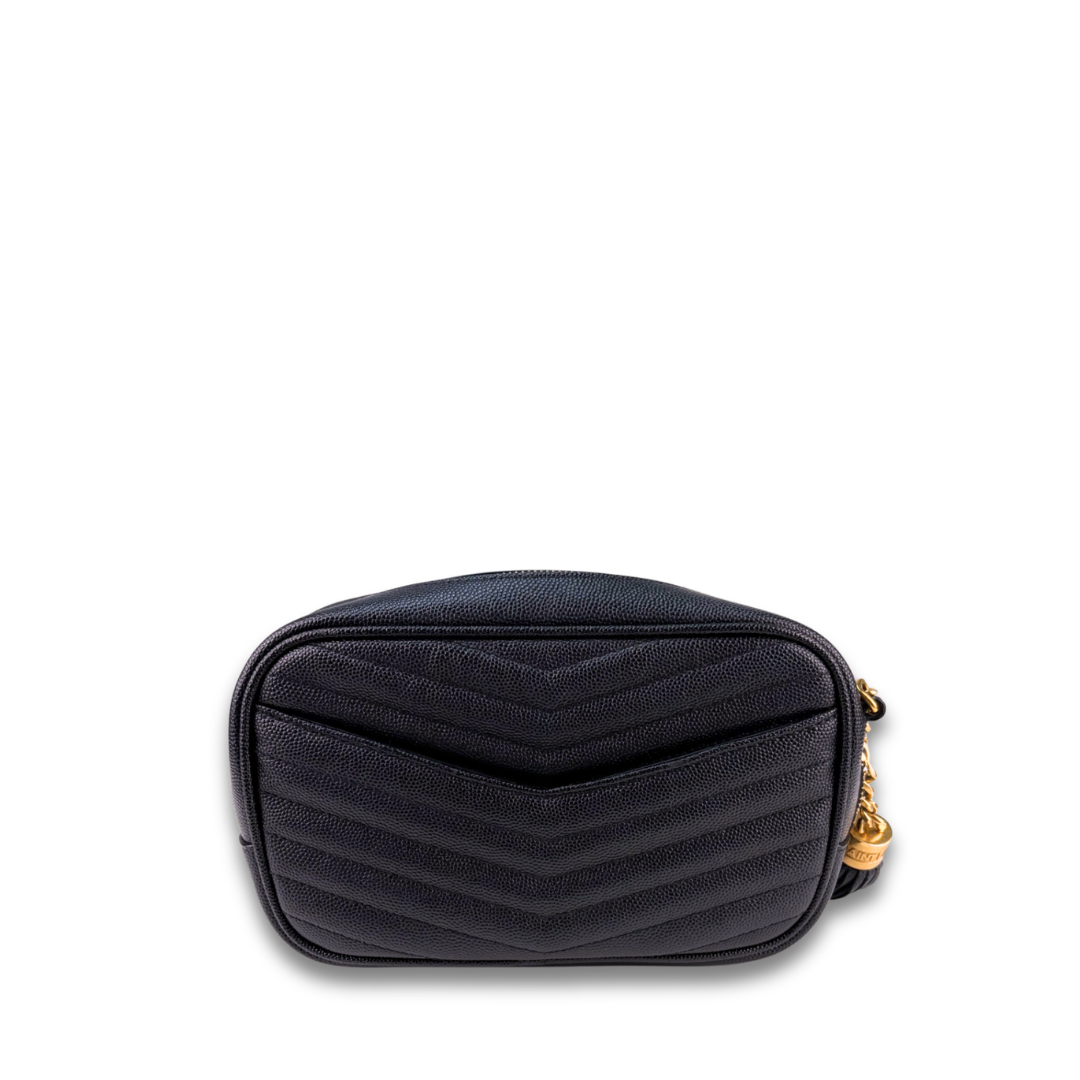YSL Lou Mini Black Camera Bag