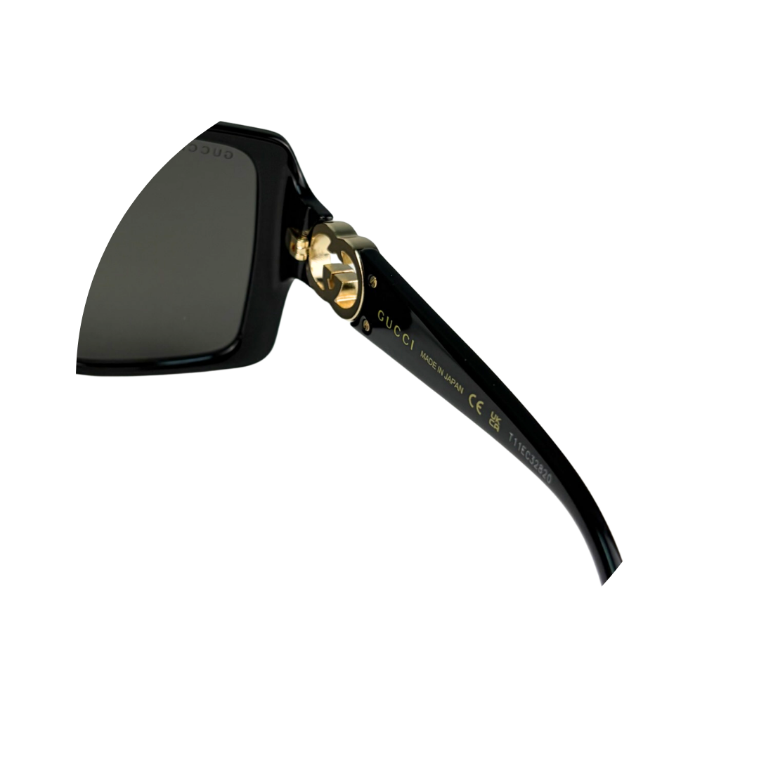 Gucci Black Oversized Square Sunglasses